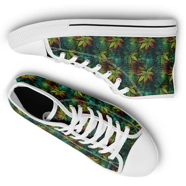 Chokefish™ Urban Peak Retro High Tops-Cannabis-003